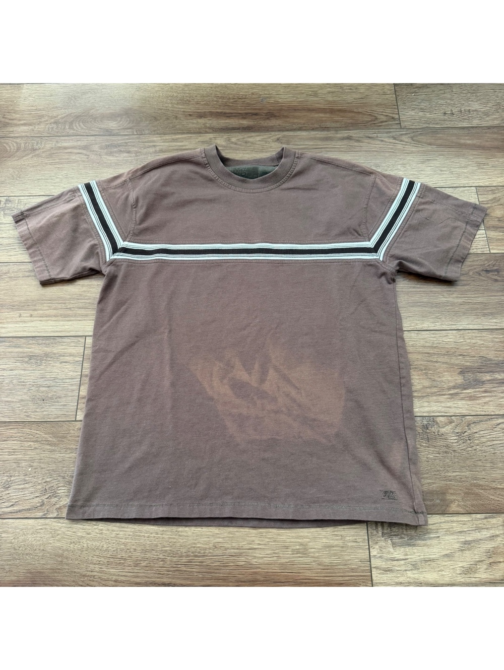 Vtg Y2K XG Xtreme Gear Striped Skate Shirt Mens M Brown